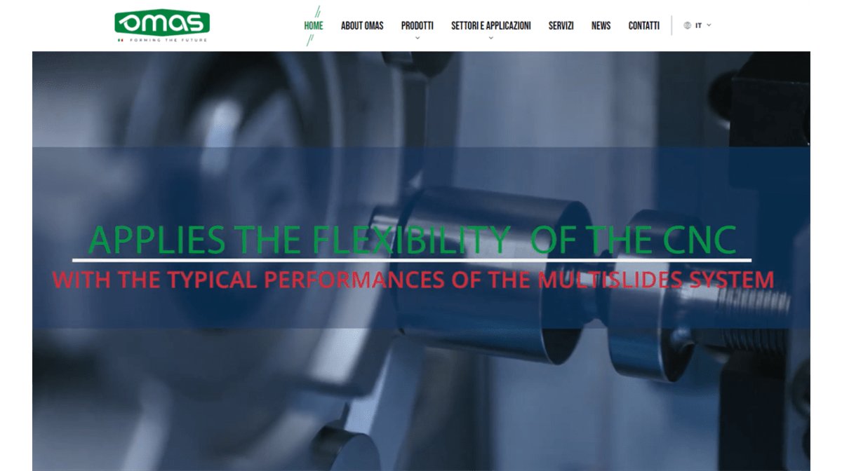 Wire bending machines: a renewed look for OMAS’ logo and website