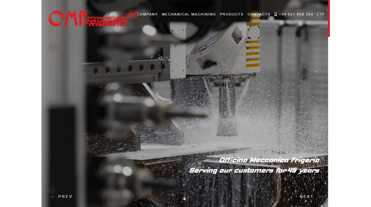 Officina Meccanica Frigerio to celebrate its 45th anniversary with a new website