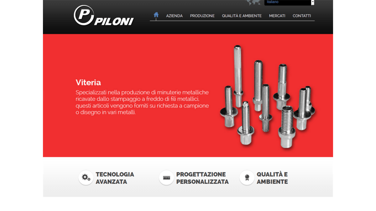 Piloni: qualità (anche) sul web