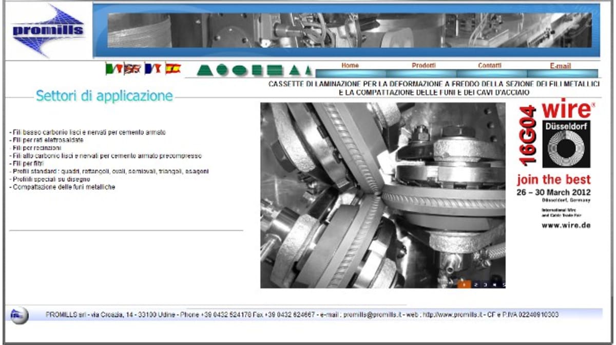 Promills Srl presenta il nuovo sito aziendale.
