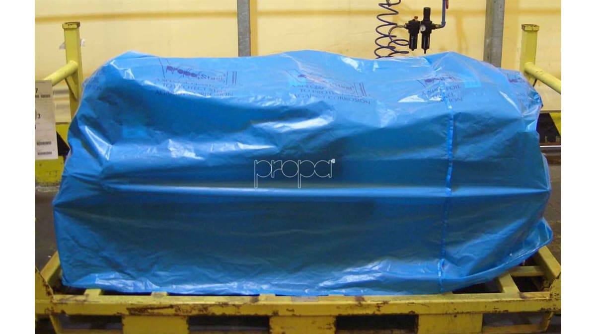 Korrosionsschutzfolie Propasteel VCI zum Verpacken von Rohren und Stahlcoils