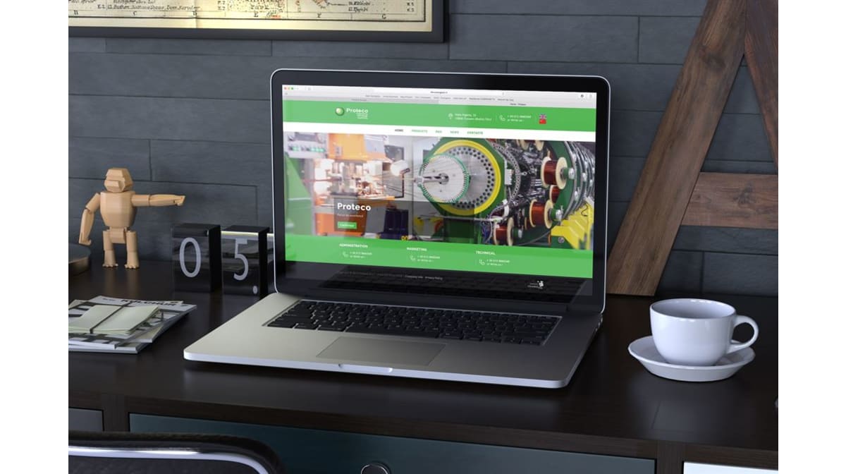 New website for the CTC cable machines manufacturer Proteco