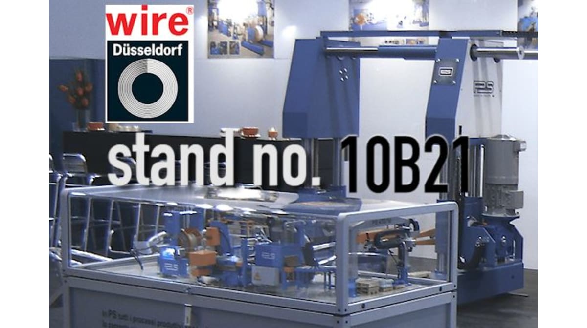 PSCM presents the automatic coiling line PS 250/12 at wire Düsseldorf 2018 
