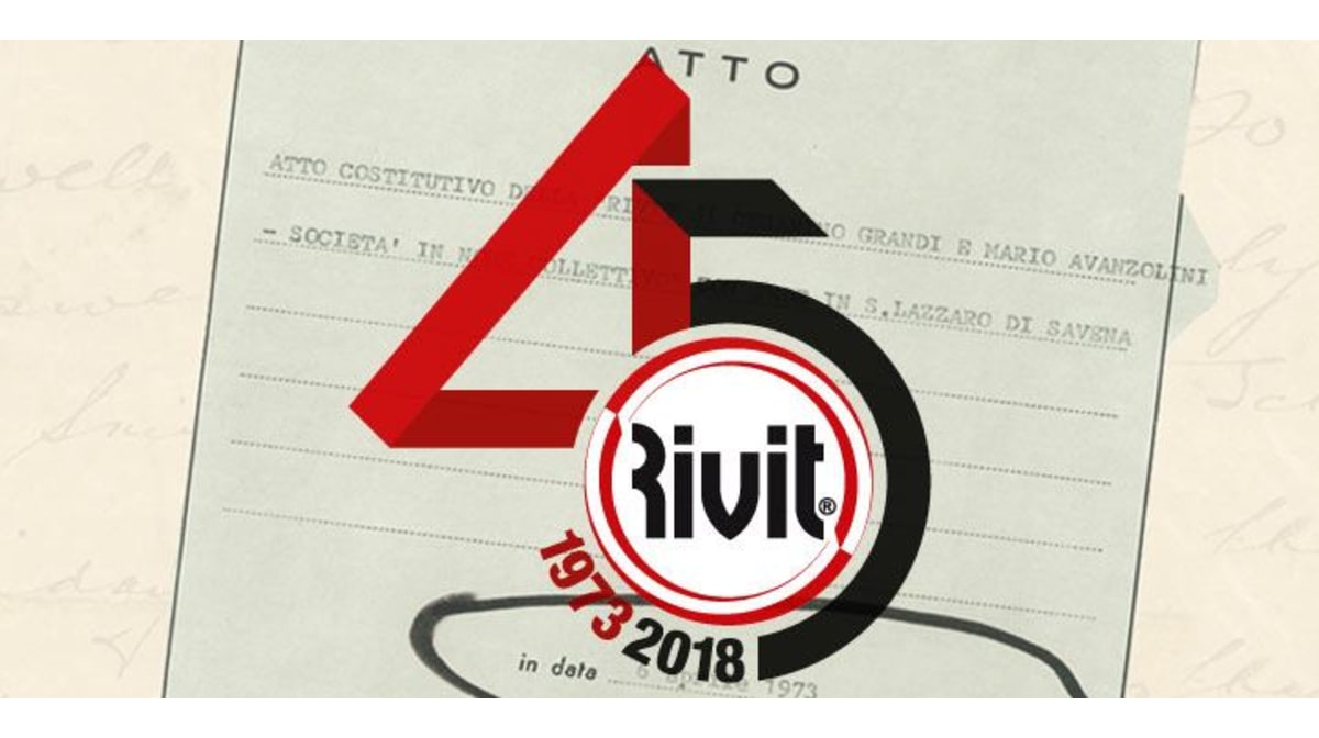 Rivit: un 2018 di iniziative e investimenti, per festeggiare 45 anni di fissaggio