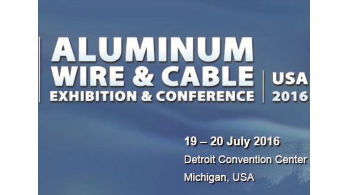 Samp to present a technical paper at Aluminum Wire & Cable Conference 2016