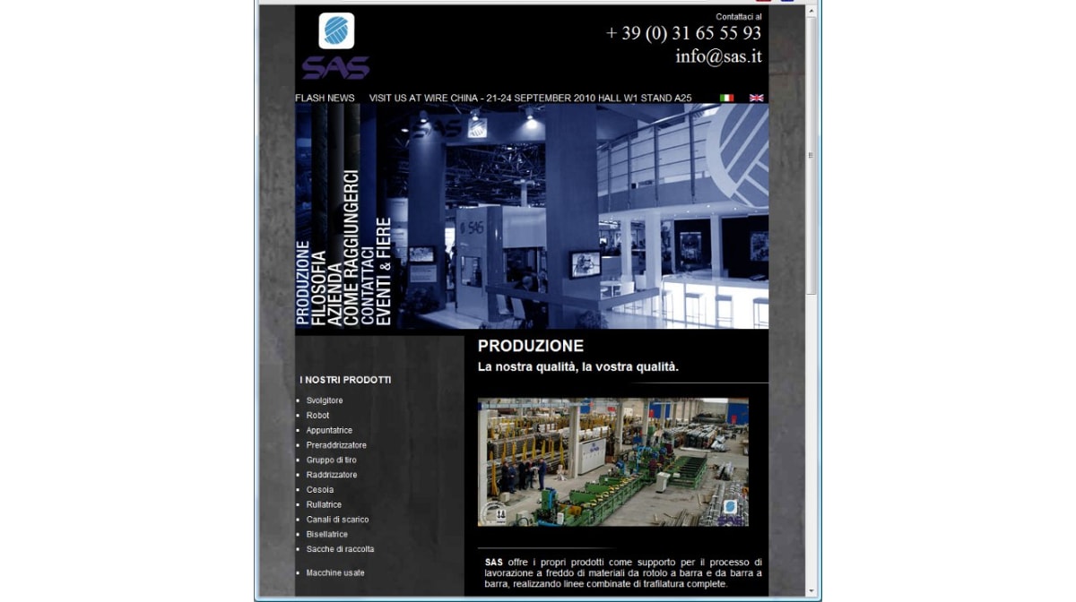 SAS ENGINEERING AND PLANNING: aggiornato sito web istituzionale.