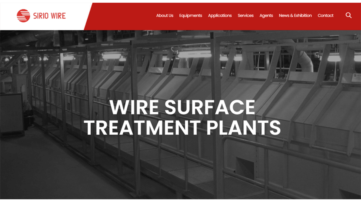 Sirio Wire: a new exhibitor specializing in wire surface treatments