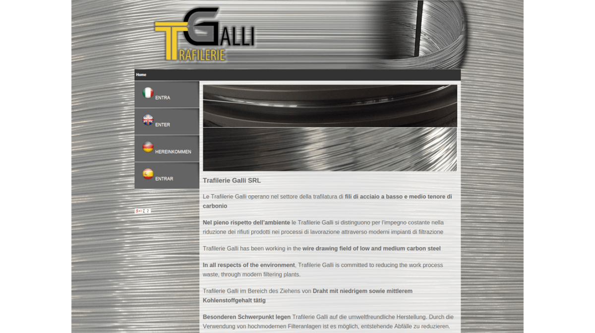 Trafilerie Galli changes name, and website