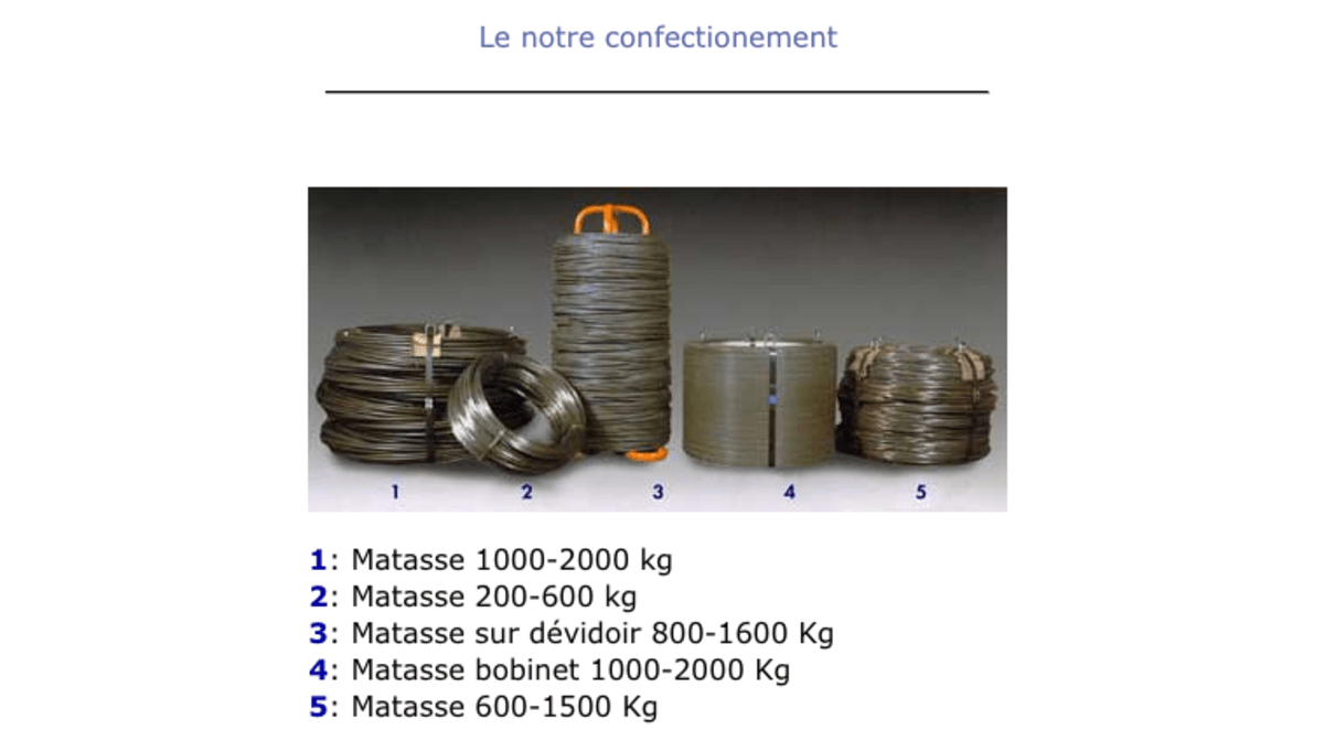 Trefilerie “San Paolo” : qualité et service dans le produit