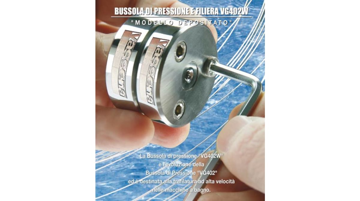 Vassena Filiere: nouvelle boussole de pression VG402W pour tréfilage à bain