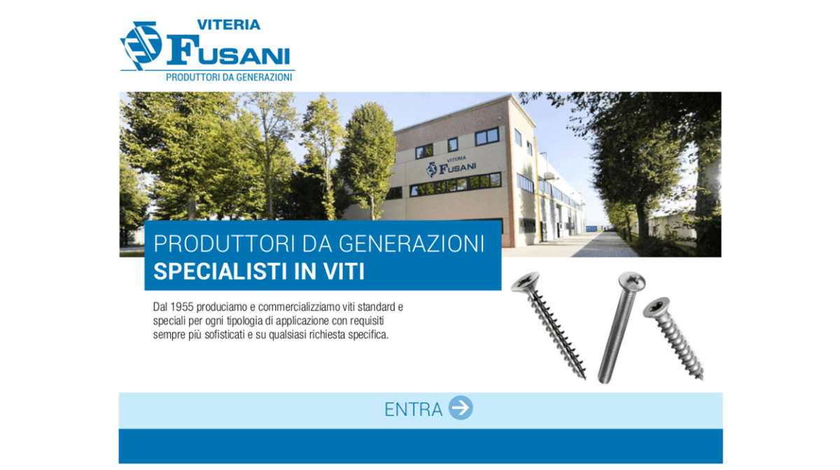 Un nuovo catalogo interattivo per la Viteria Fusani