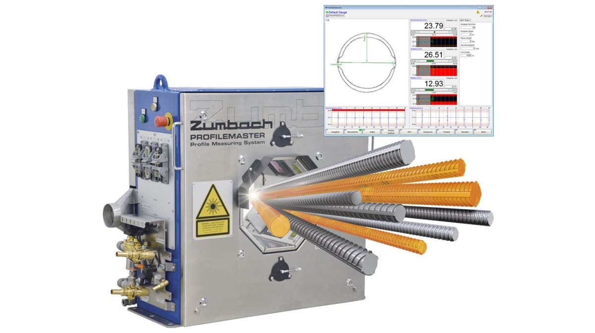 Rebar measurement like never before with PROFILEMASTER® gauge from ZUMBACH