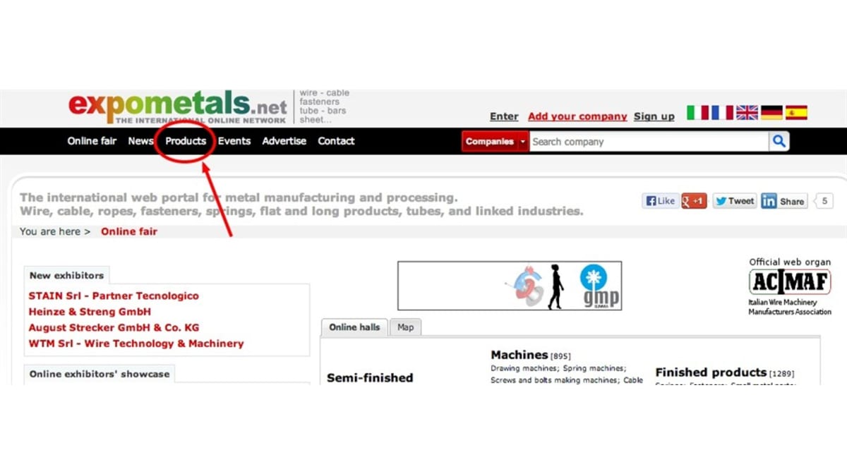 Find the product you need now! - new advanced product search on expometals