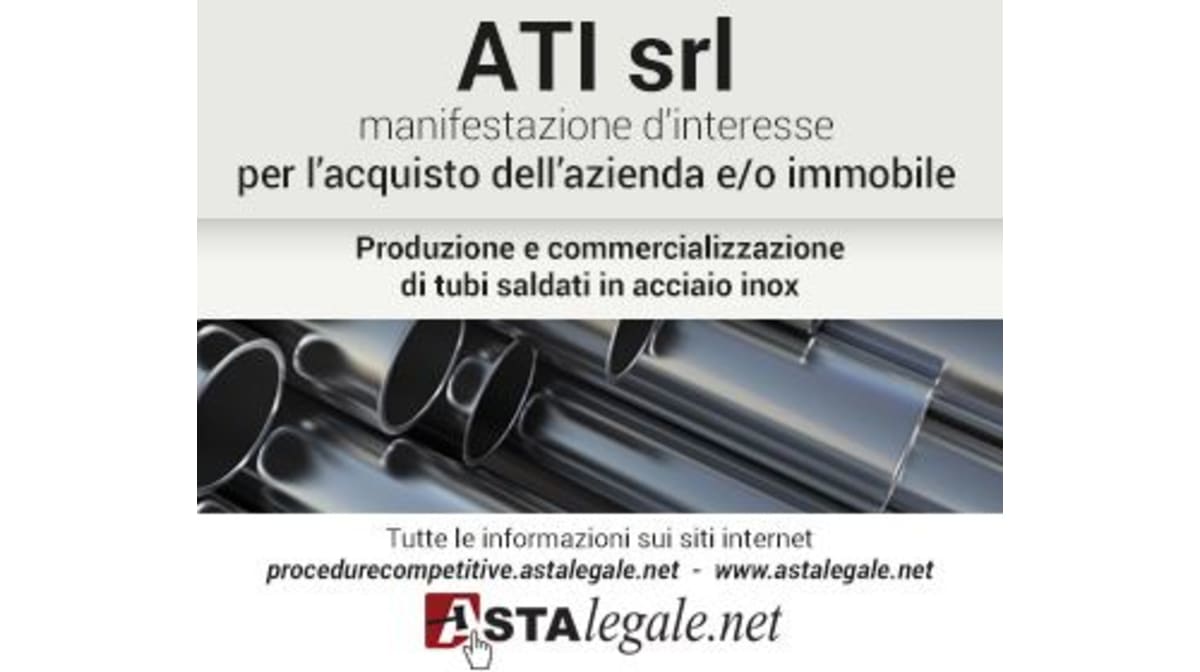 Tubificio ATI Srl di Erba in vendita con beni mobili e immobili