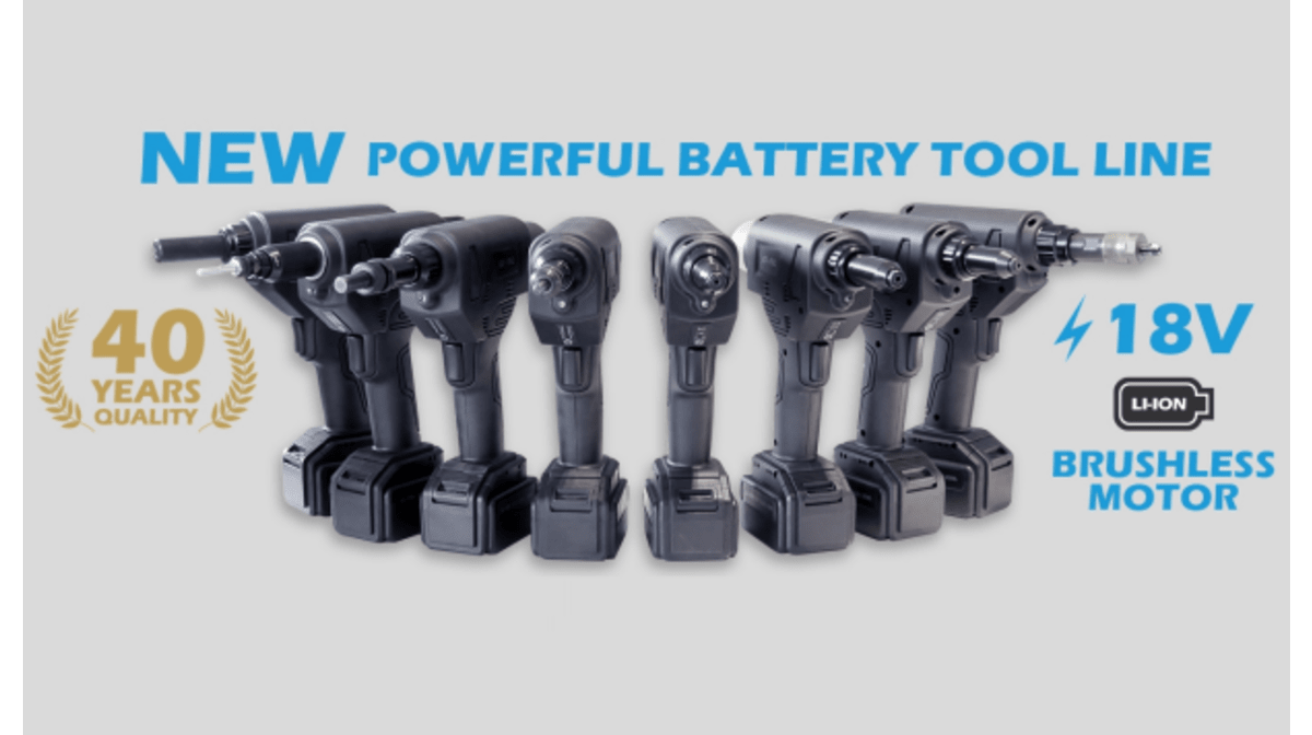 Battery-powered rivet guns and removal tools: Technopartner's innovative line on showcase in Milan