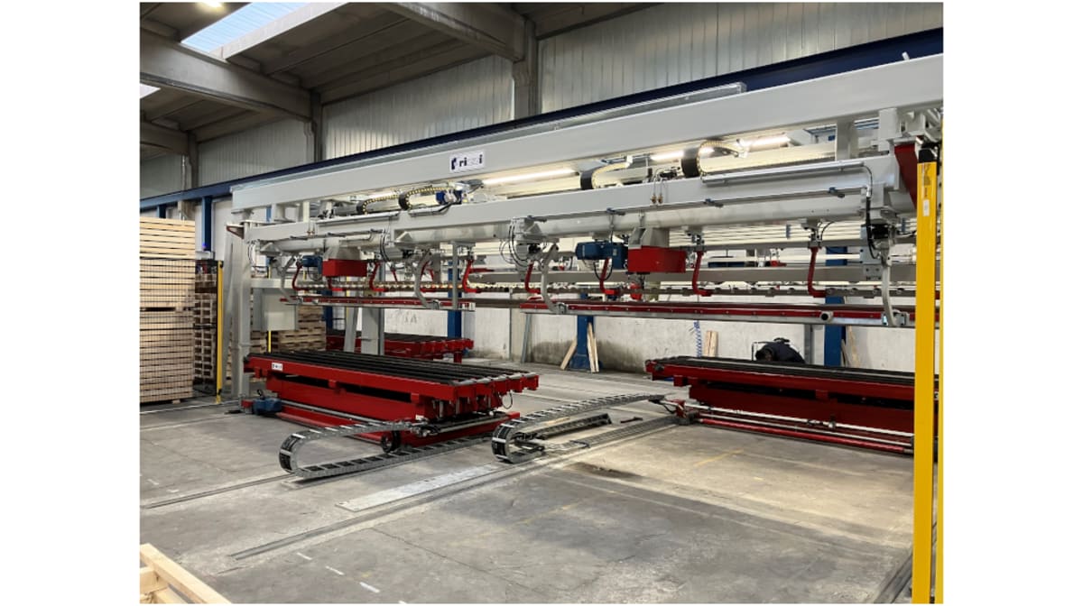 Metal sheet stacking and packaging system by Rizzi to improve efficiency and productivity