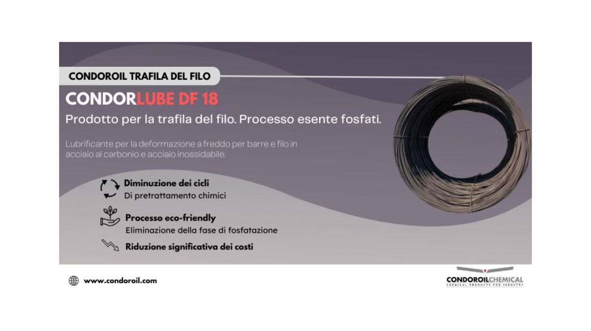 Evoluzione nella deformazione a freddo: CONDORLUBE DF 18
