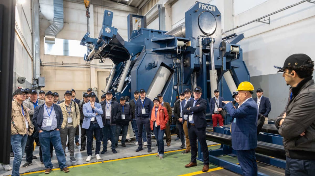 The metal-forming elite at the exclusive event by Faccin Group