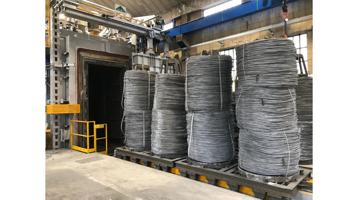 Giuseppe & F.lli Bonaiti just installed a brand new heat treatment furnace for wire rods