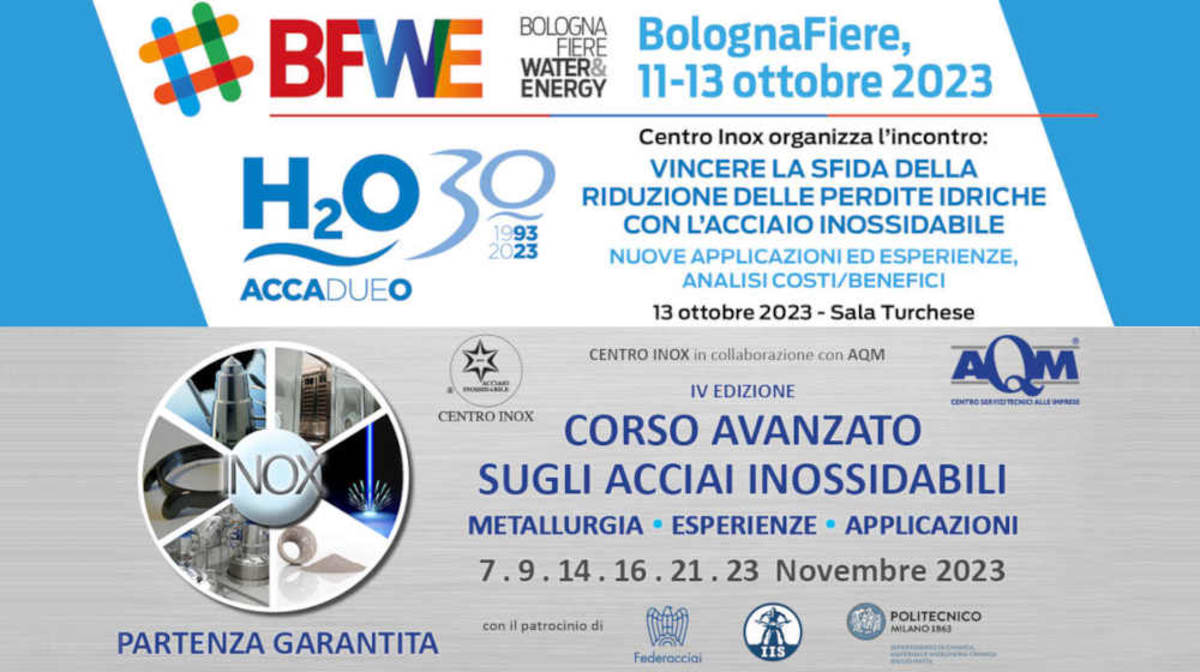 Tutte le novità sull’acciaio inossidabile nei prossimi appuntamenti di Centro Inox
