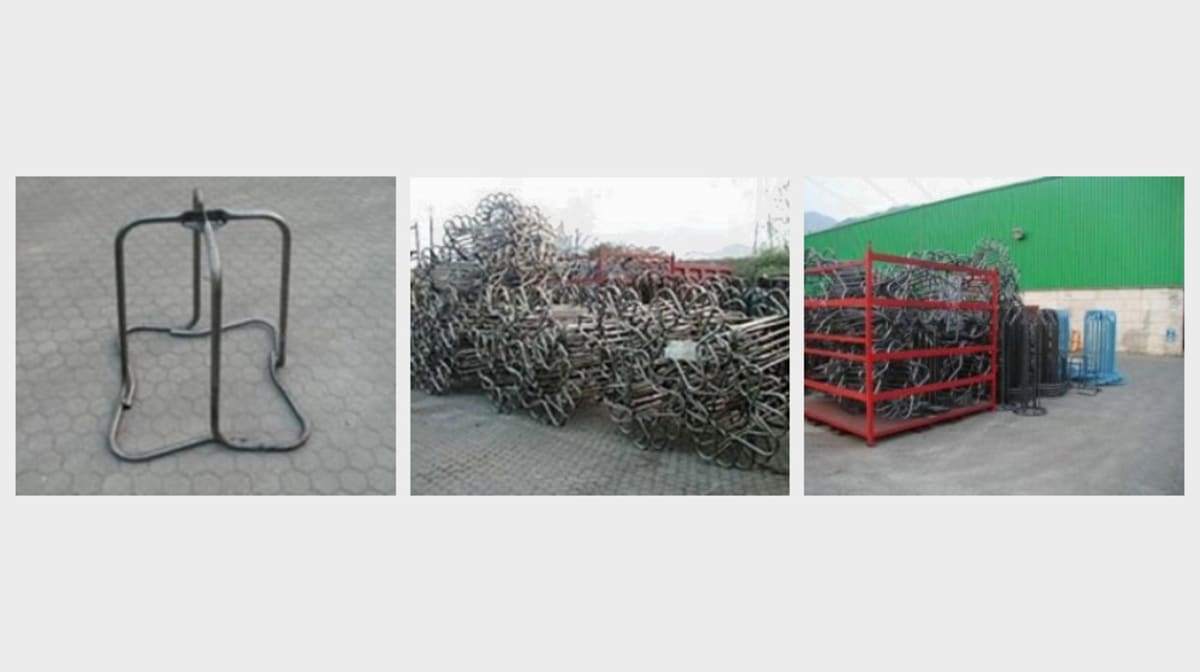 EVB’s flagship product: disposable wire carriers for drawn wire