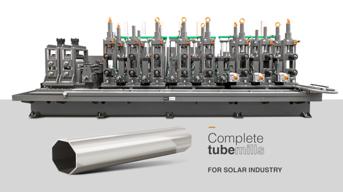 Officine MTM to advance tube mill production for the future of the solar industry