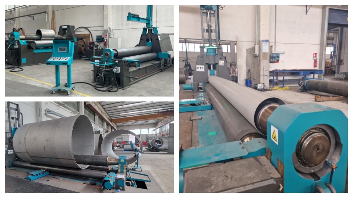 Innovazione e prestazioni eccellenti: le nuove calandre di 1960 Seravesi per Tubisteel srl