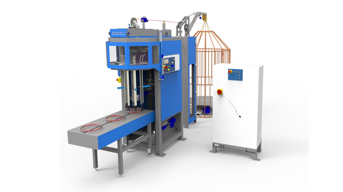 Angeli enhances the AV-TZ-LF coiling machine for metal wire coil production
