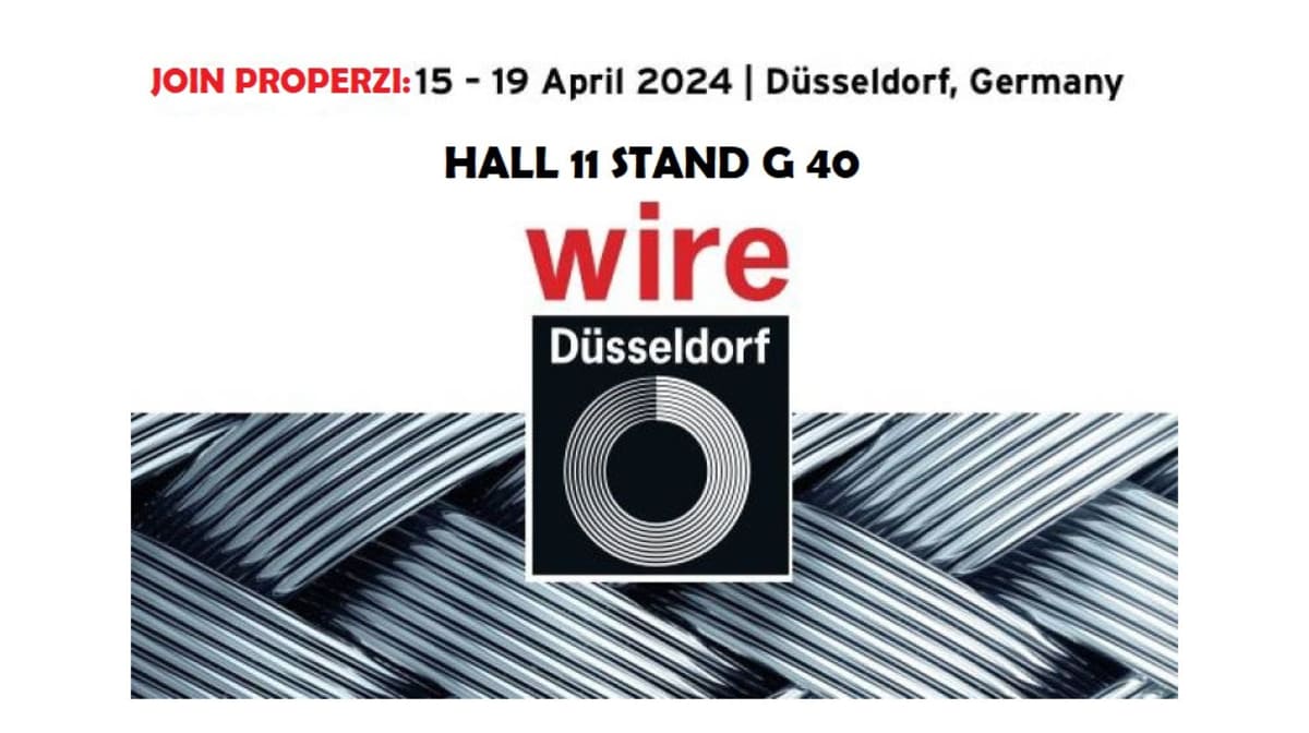 Properzi: "Nuevo sistema E-vision para visualización de calibración de rodillos en nuestro stand"