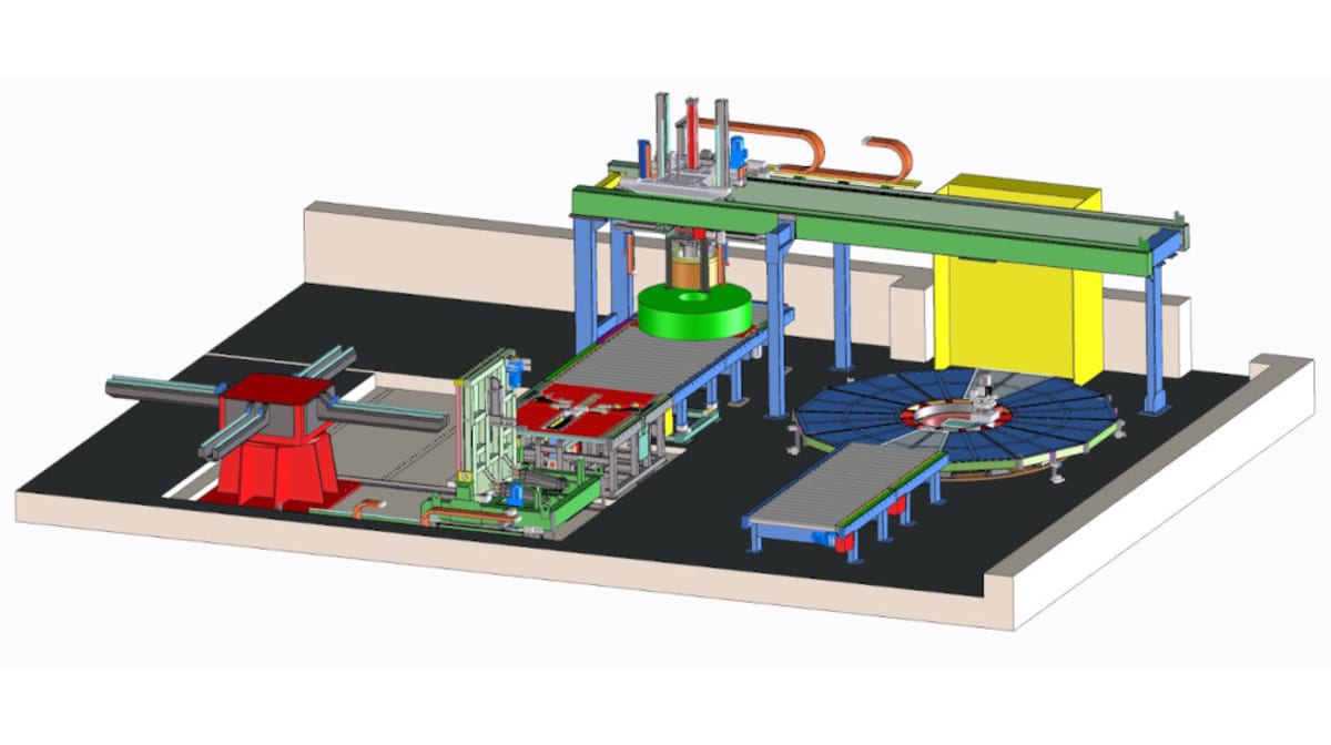 Rizzi's tailor-made packaging line for L.M. Laminati Metallici SpA