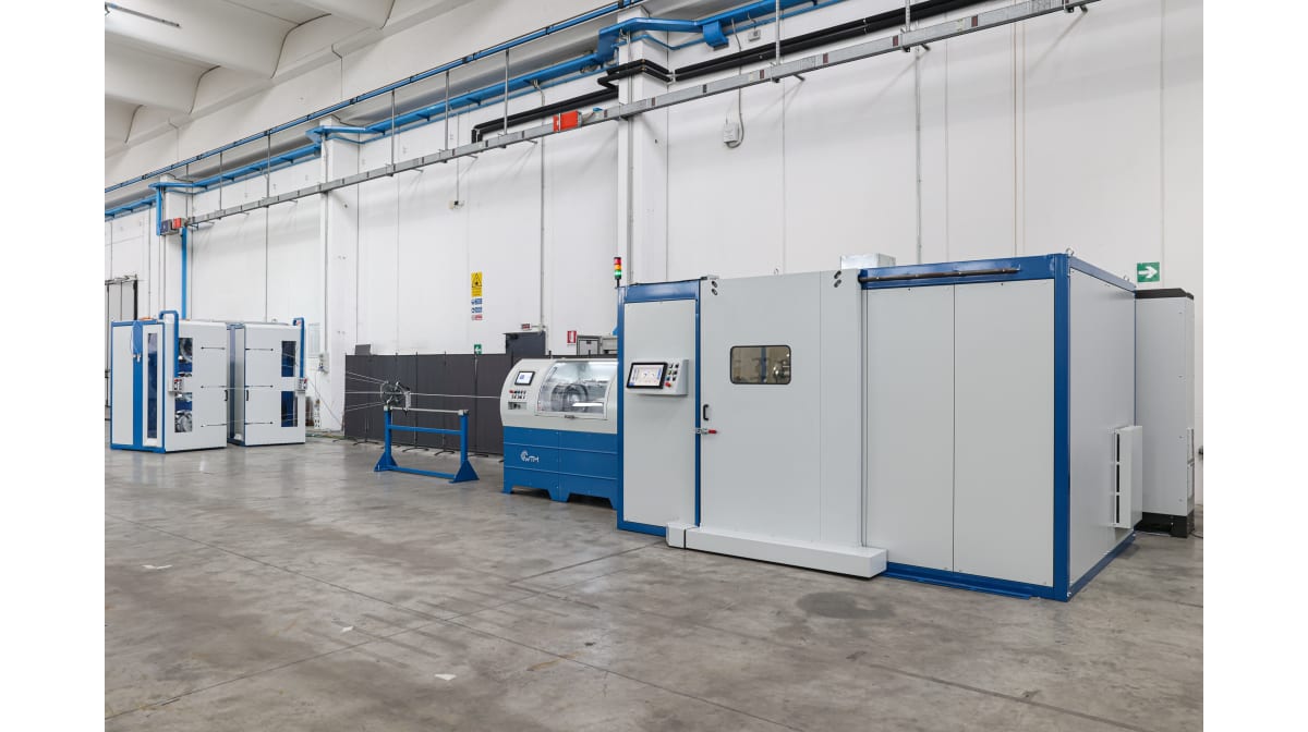 WTM single-twist stranding lines for aerospace cables