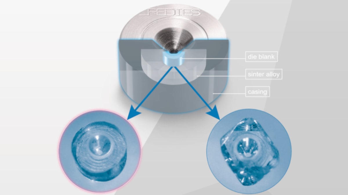 Wire drawing dies: it’s the raw material that makes the difference