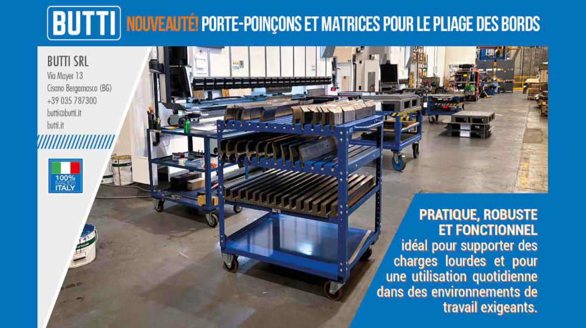 Porte-poinçons et matrices pour le pliage des bords