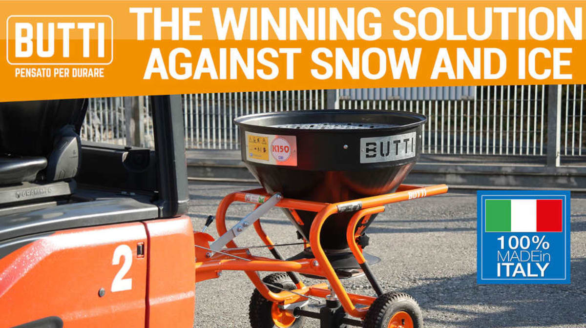 Professional salt spreaders by Butti: the winning solution against snow and ice