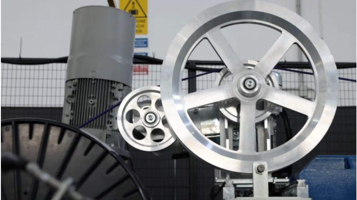 WTM cable rewinding line with test and back-to-fault functions