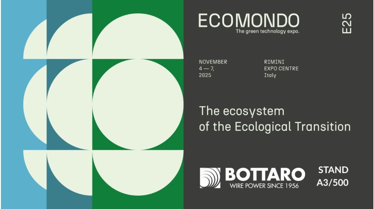 Bottaro auf der Ecomondo 2025: der Draht, der Effizienz und Nachhaltigkeit verbindet