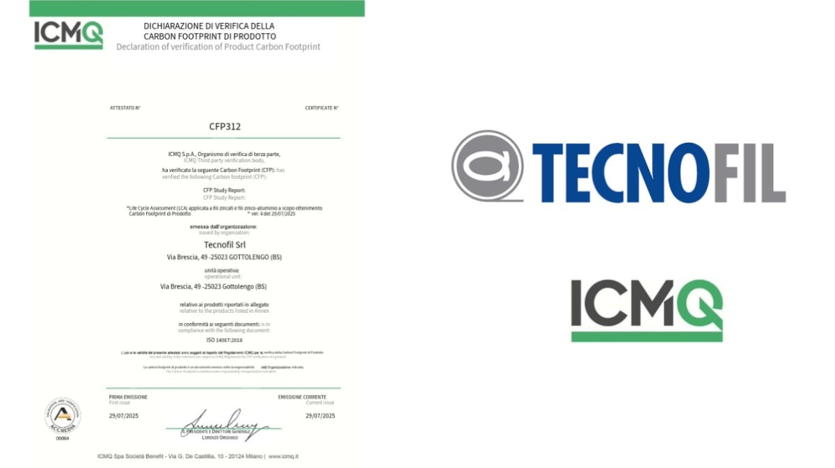 Tecnofil achieves product Carbon Footprint Verification according to ISO 14067:2018