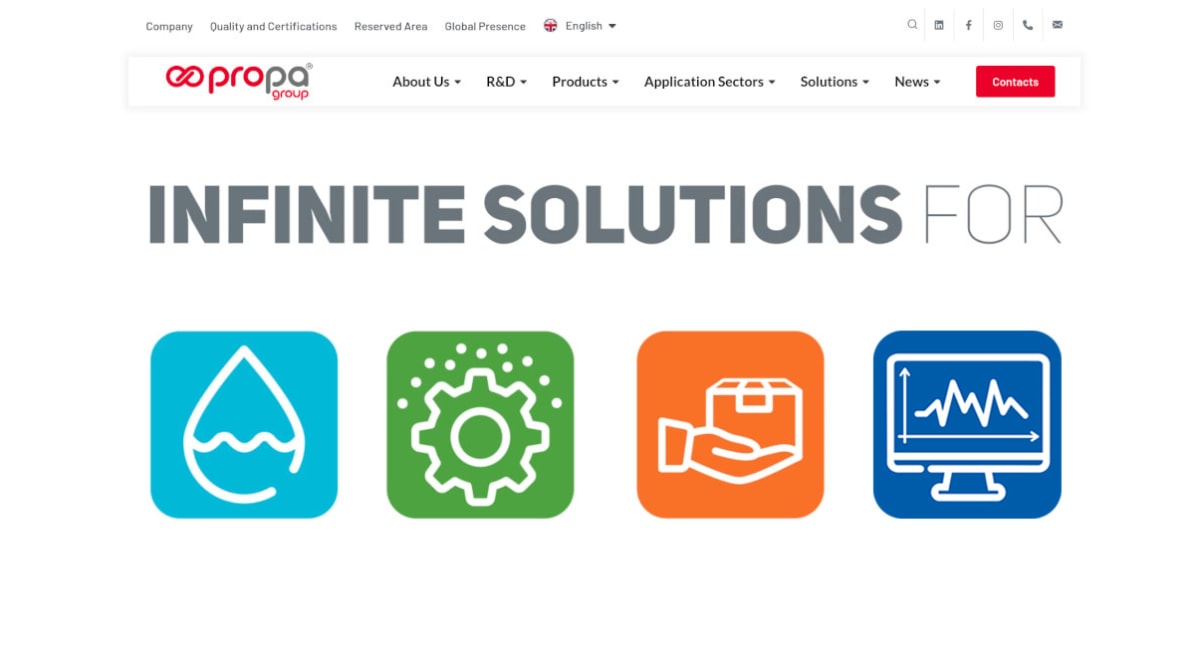 The new Propagroup website is online: technology, sustainability, and safety for material transport