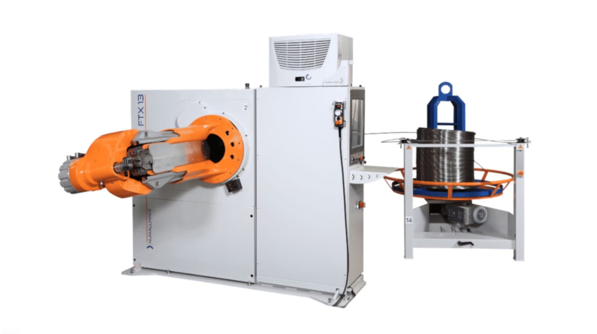 Numalliance présente la FTX pour le pliage CNC 3D de fil et de tube