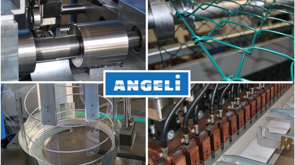 Macchine automatiche per filo metallico, reti e confezionamento bobine: la gamma Angeli Srl