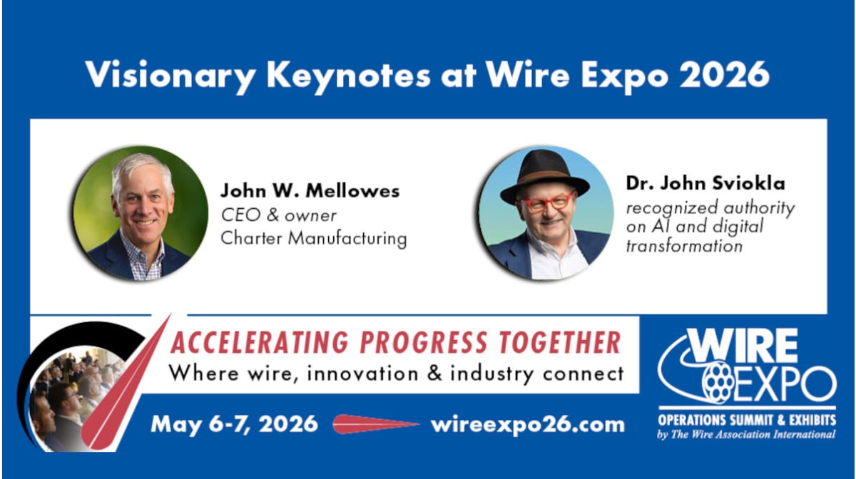 Keynote speakers set to inspire industry with AI and partnership concepts at Wire Expo 2026