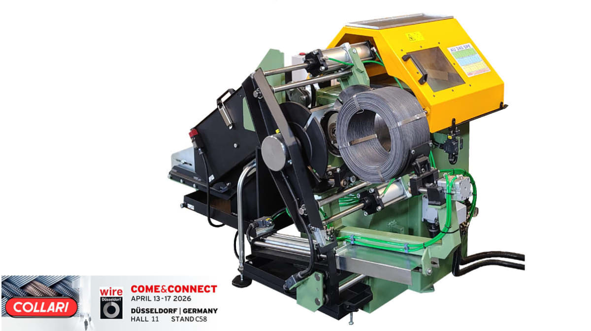 Collari s.n.c. presenta la nuova bobinatrice AU340SPE in fiera