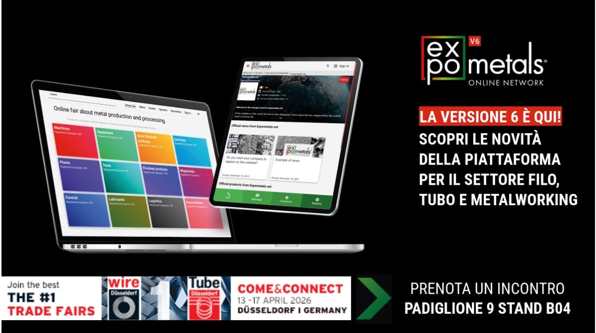 Metti un volto a Expometals.net: incontriamoci alla wire & Tube Düsseldorf 2026