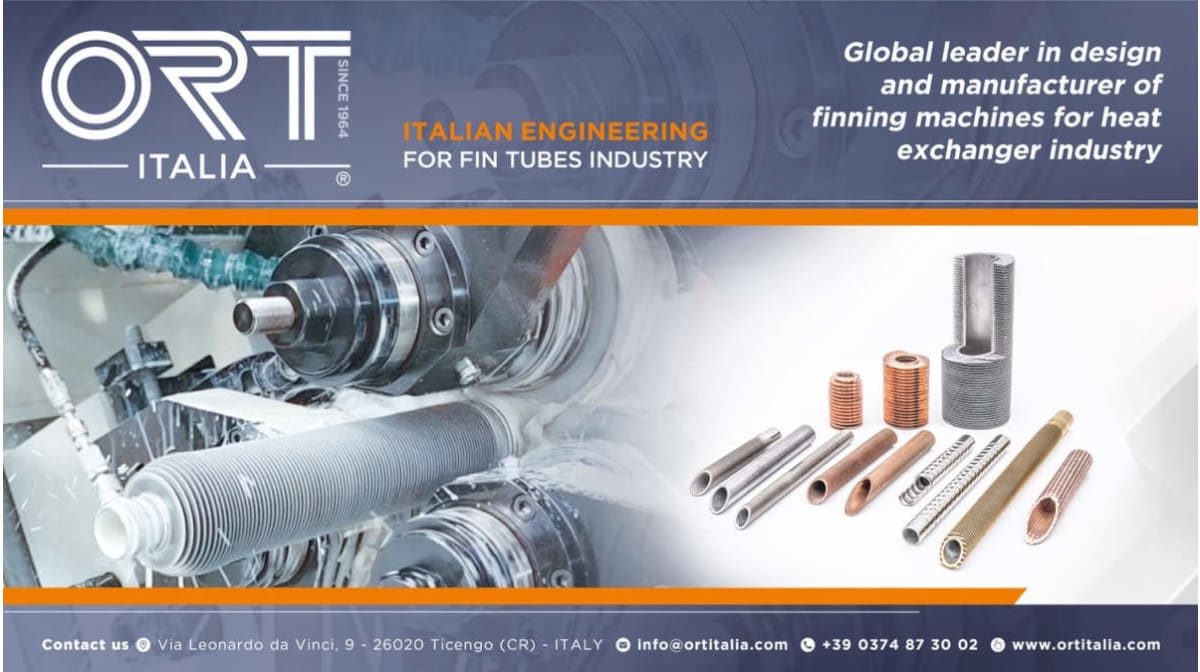 ORT Italia a Heat Exchanger World 2026: focus sulle macchine alettatrici