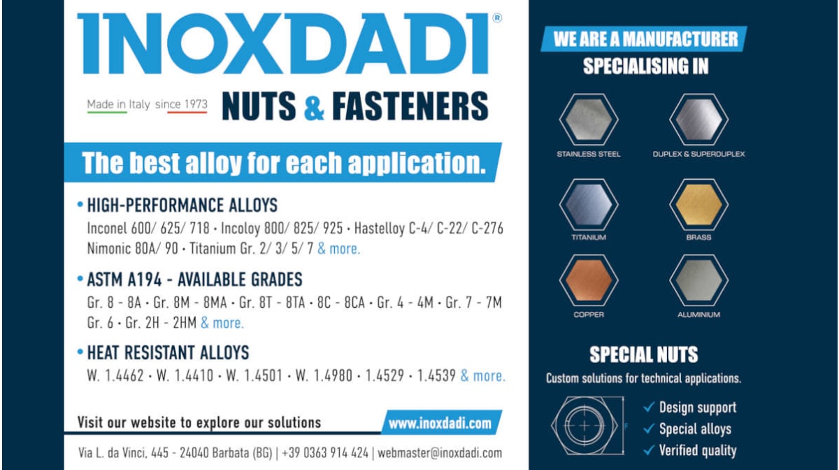 Inoxdadi: il materiale giusto per ogni applicazione di fissaggio