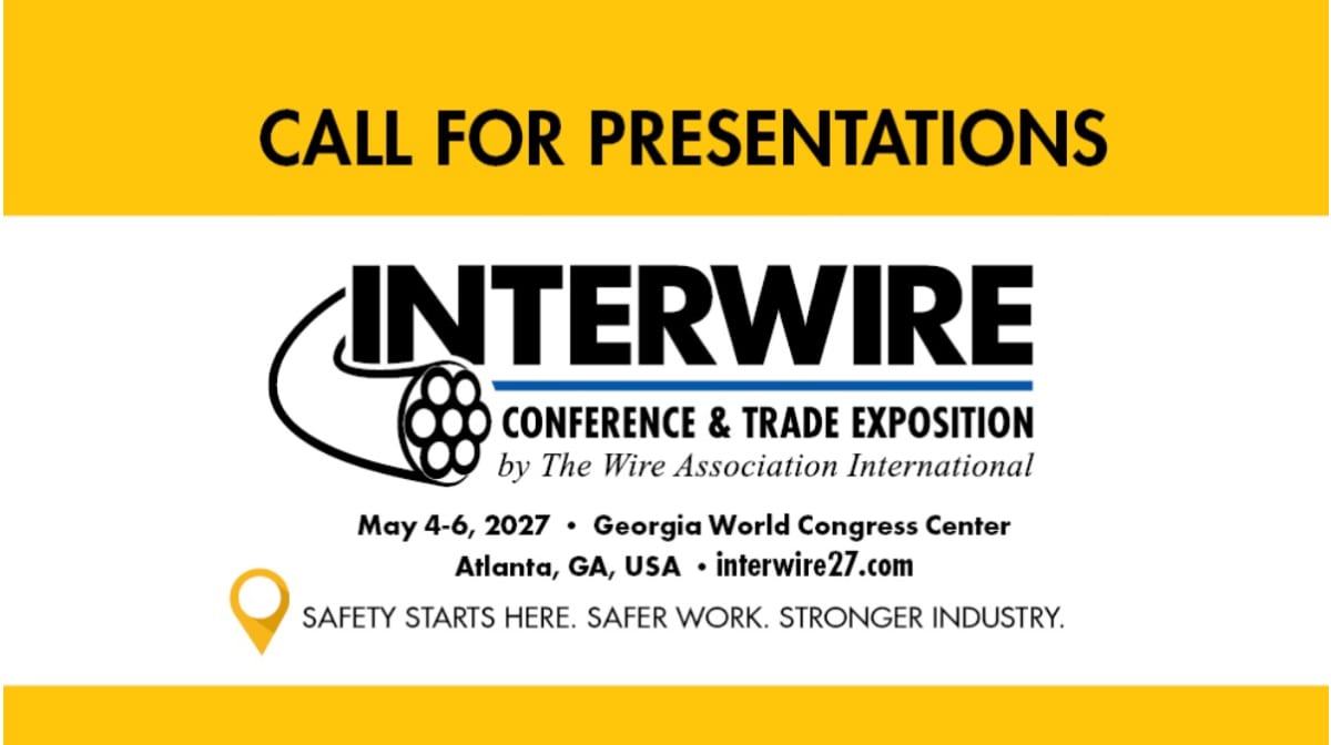 WAI opens call for presentations for Interwire 2027 and REWIREcable Forum