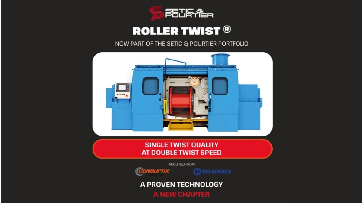 SETIC & POURTIER expands its cabling technology portfolio with the acquisition of RollerTwist®