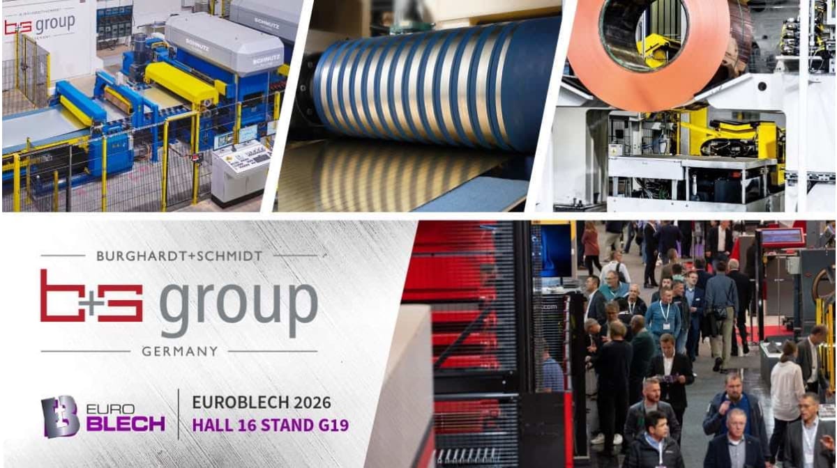 b+s group at EuroBLECH 2026: machines and lines for the coil processing industry