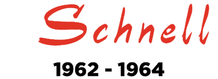 Logo Schnell rouge stylisé avec les années 1962-1964.