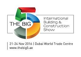 Logo dell'evento The Big 5 International Building & Construction Show, tenutosi dal 21 al 24 novembre 2016 al Dubai World Trade Centre.